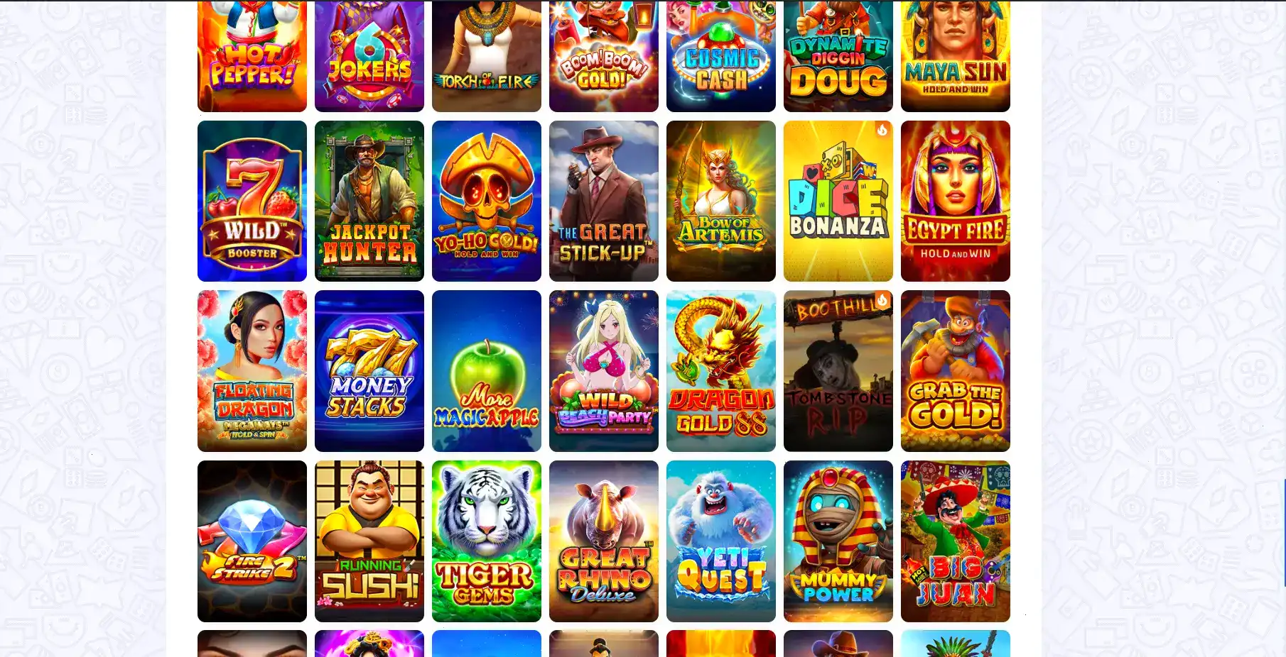 lobby Frank casino slots and jackpot